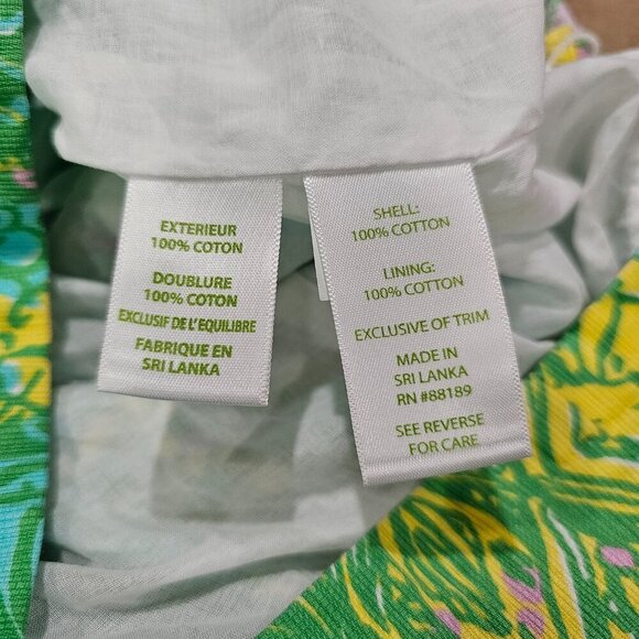 Lilly Pulitzer Mila Sun Dance Small Print Yellow Panel Shift Dress Size 2 - Picture 7 of 9